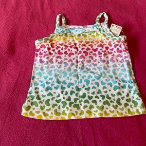 2/$ 25 Wonderkids Tank Top Heart Patterned Size 6/9 MTHS NWT